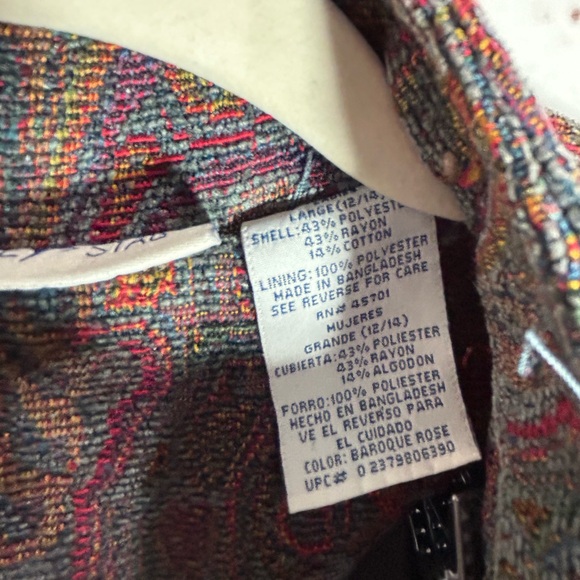 White Stag Vintage 1990s/2000s Y2K Floral Paisley Tapestry Vest Size L - Picture 5 of 5